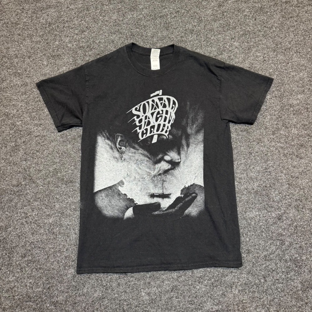 Solway Yacht Club Graphic T-Shirt Black Gildan Ultra Cotton Mens Medium M